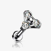 Trinity de Circonitas Cristal y Poste Labret